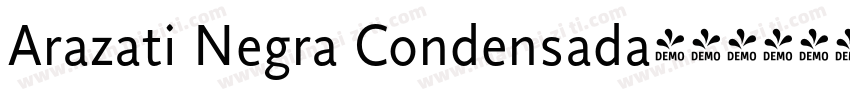 Arazati Negra Condensada字体转换